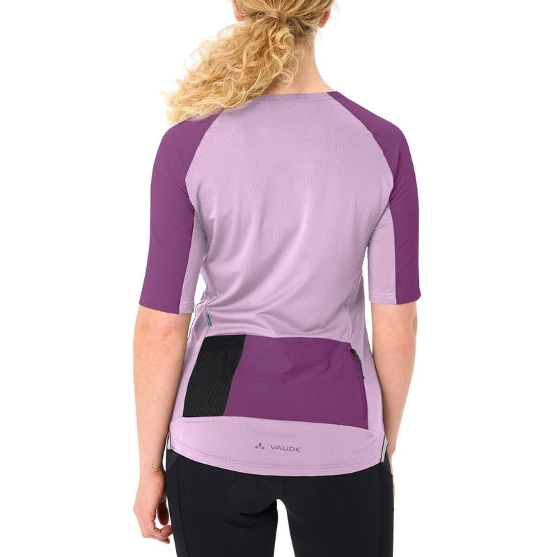 T Shirt gravel femme avec poches arrières Vaude Kuro II