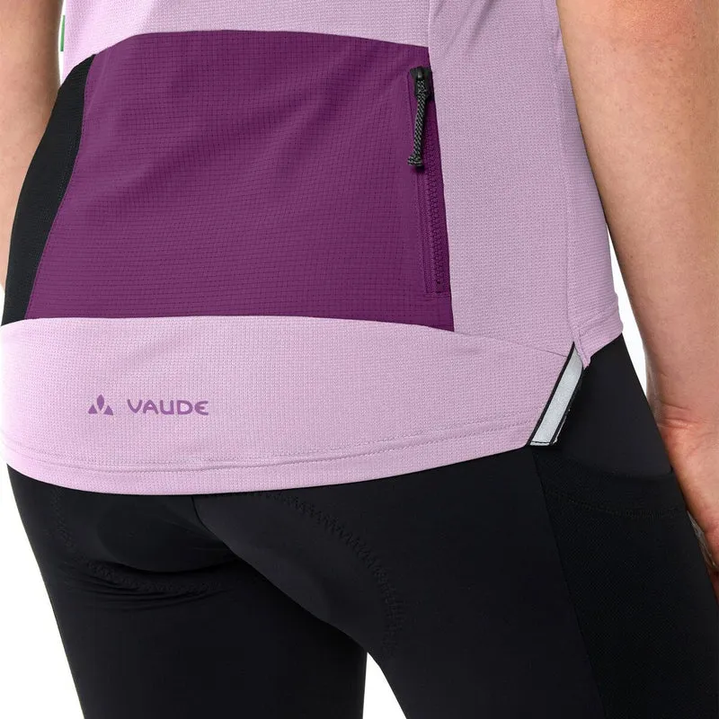 T Shirt gravel femme avec poches arrières Vaude Kuro II