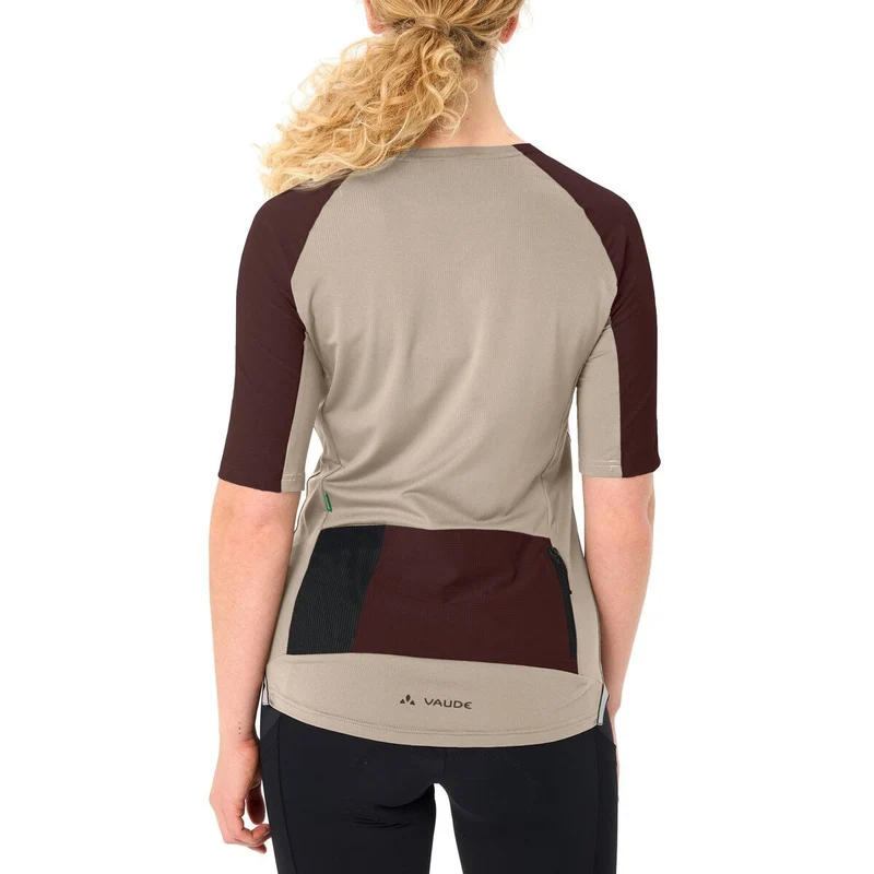T Shirt gravel femme avec poches arrières Vaude Kuro II