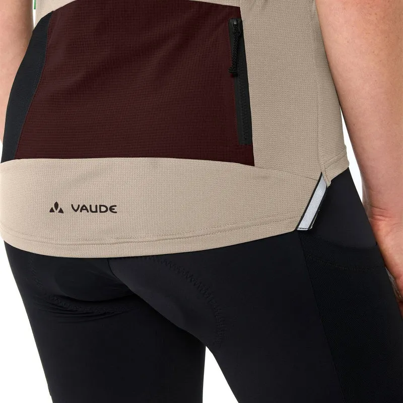 T Shirt gravel femme avec poches arrières Vaude Kuro II