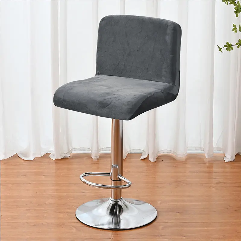 Housse de Tabouret Velours Anti-Dérapant LUXEVA