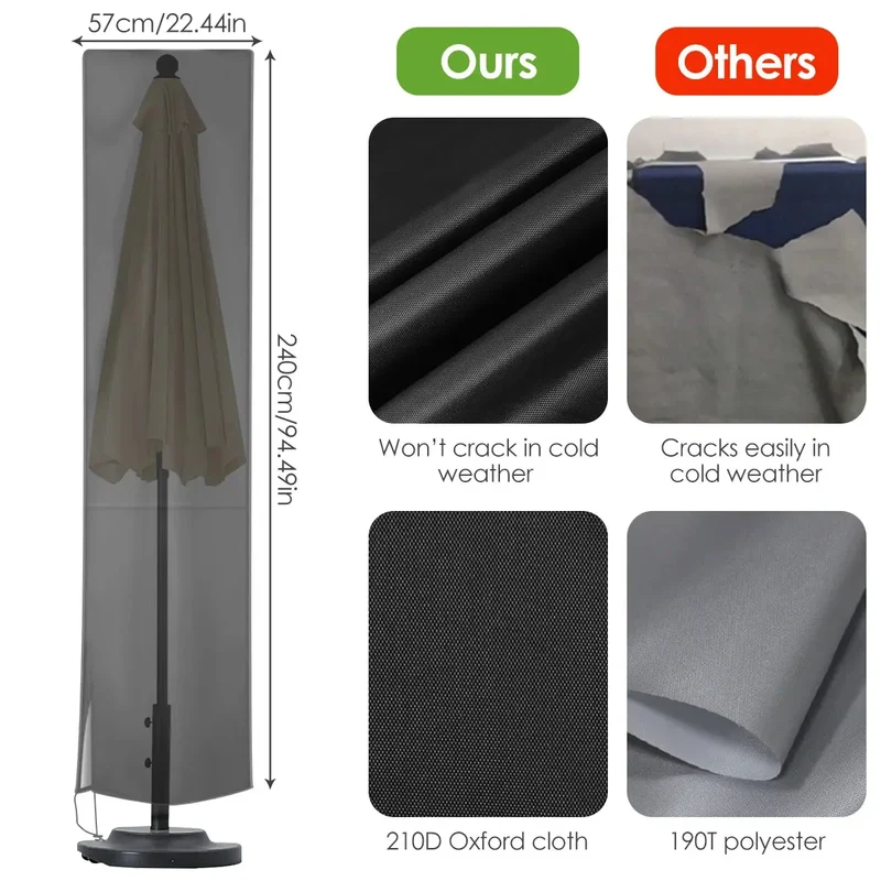 Housse Parasol Imperméable Oxford ELVIRA