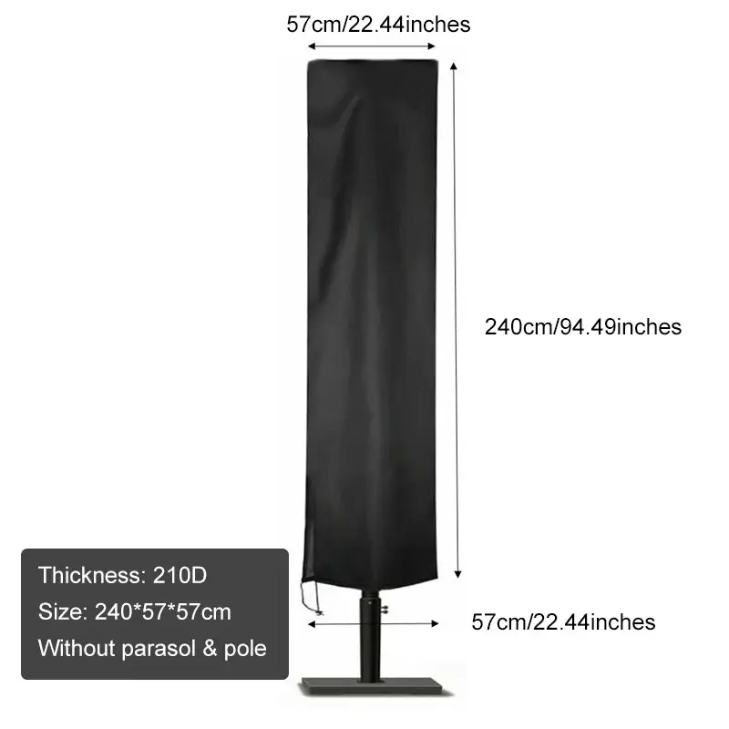 Housse Parasol Déporté Imperméable OXANO