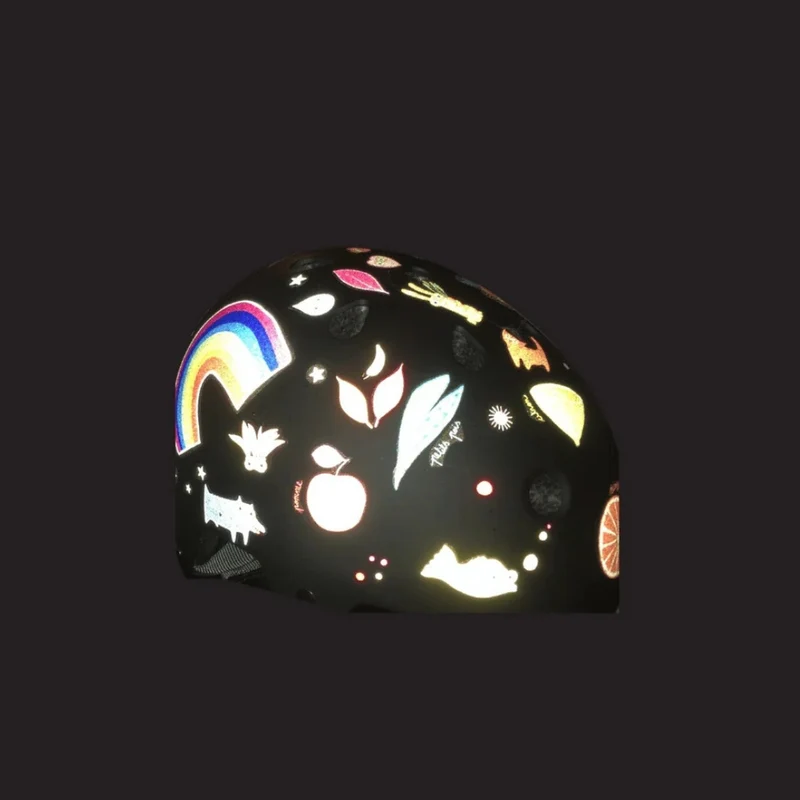 Stickers réfléchissants pour vélo et casque Rainette - animaux, fun, & food