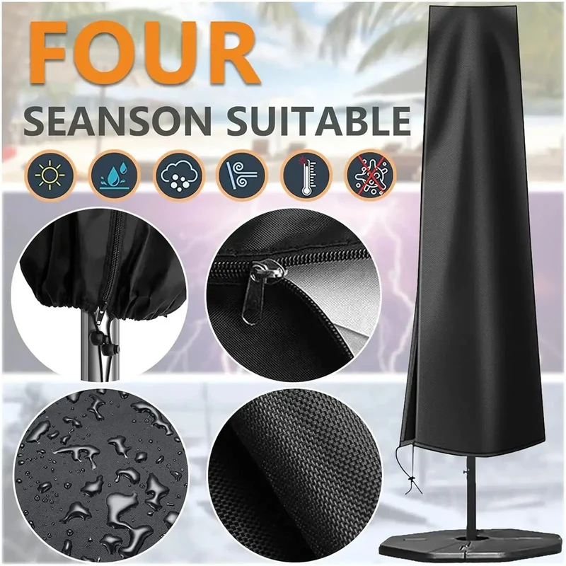 Housse Parasol Déporté Imperméable ZIPLA