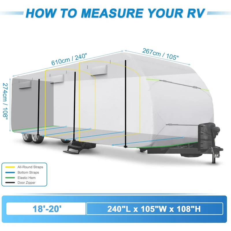 Housse Caravane Imperméable NOVA