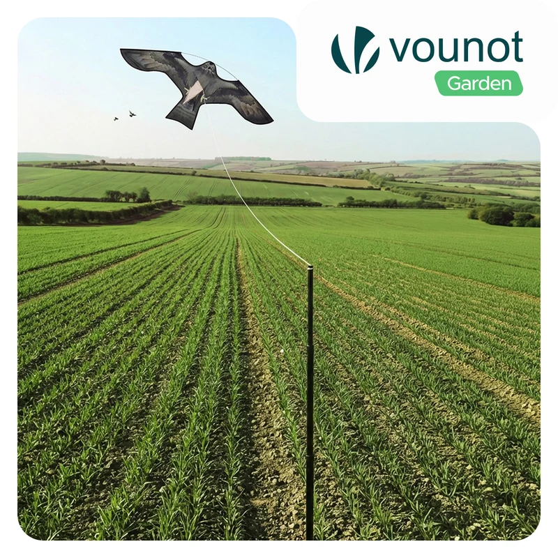 Cerf volant anti oiseaux effaroucheur avec mat Faucon modele F