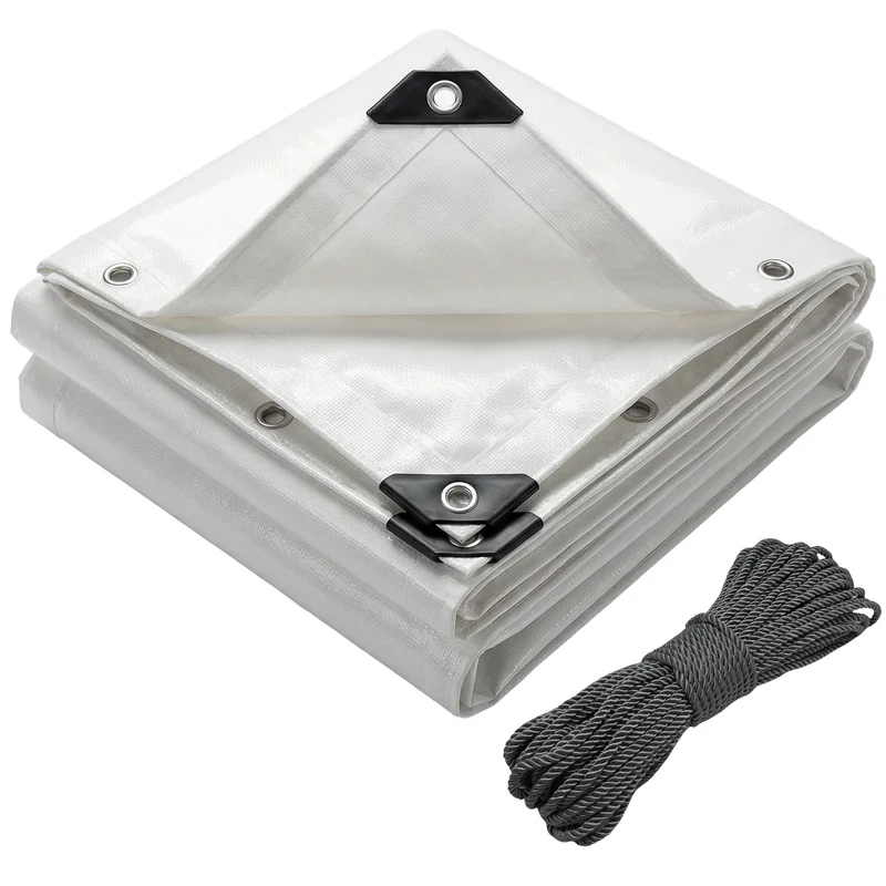 Bâche de Protection en Polyéthylène resistant et impermeable 180g/m² blanche 2x3m