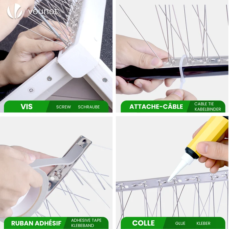Pic Anti-Pigeon en Acier Inoxydable 7.5M Pack de 30 modules
