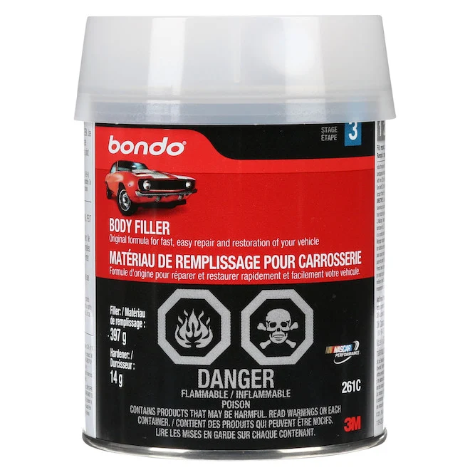 Matériau de remplissage pour carrosserie 261C Bondo®