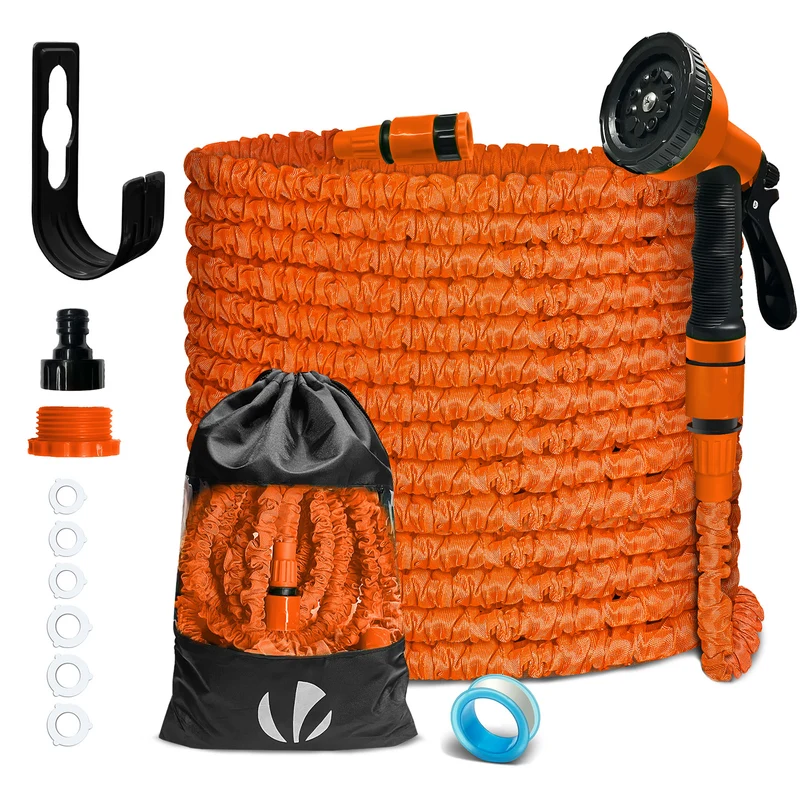 Tuyau d’Arrosage Extensible 30m avec Accessoires orange