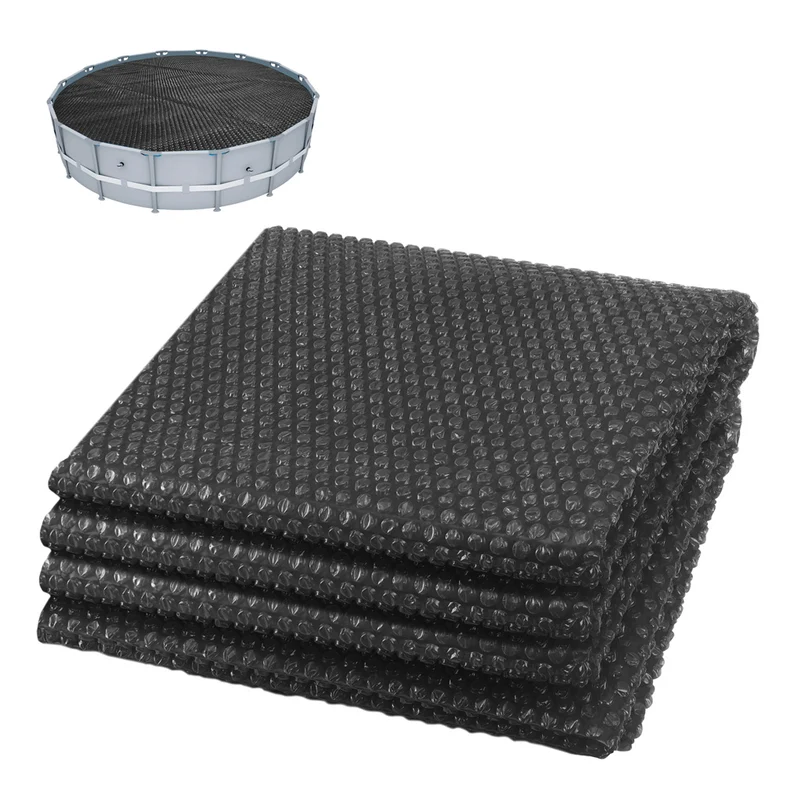Bache a bulle piscine 120 microns ronde decoupable Ø366cm noir