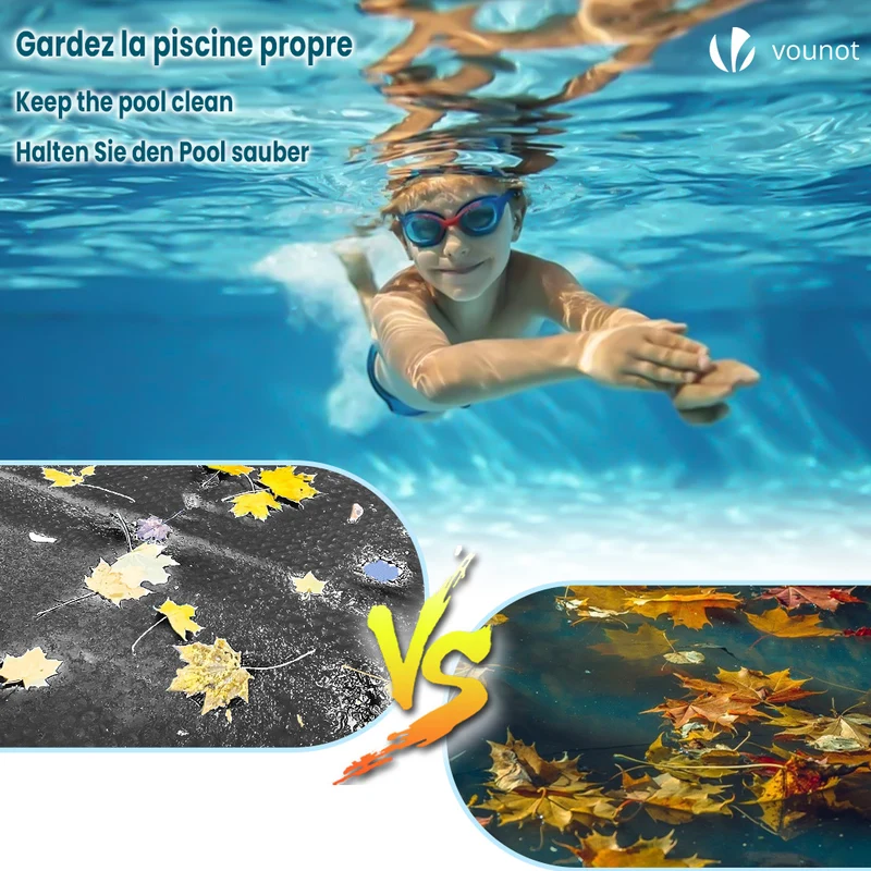 Bache a bulle piscine 120 microns ronde decoupable Ø366cm noir