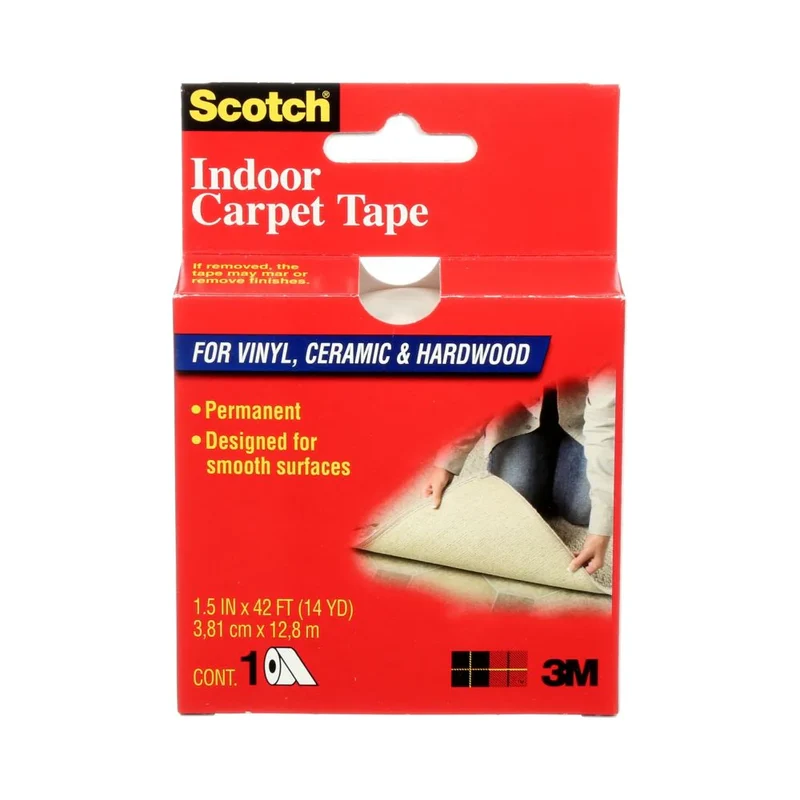 Scotch Ruban à double face pour tapis CT2010 Scotch®, transparent, 38,1 mm x 12,8 m (1,5 po x 42 pi)
