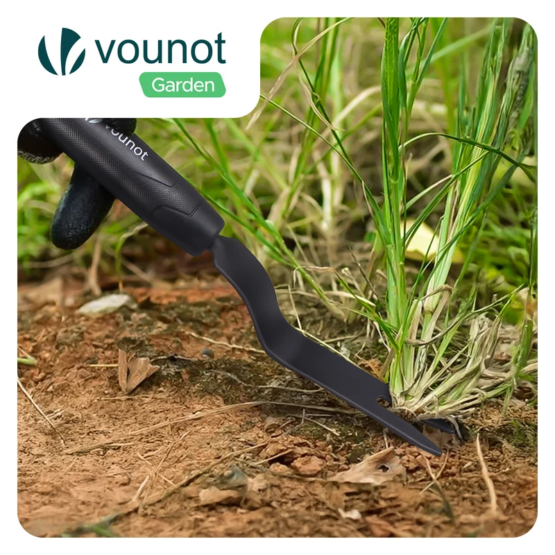 Desherbeur manuel avec Fourchette à main Extracteur de mauvaises herbes longue manche 100 cm