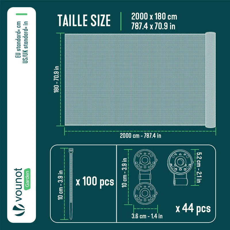 Brise vue occultant en HDPE 90g/m² 1.8x20m avec attaches de fixation anthracite