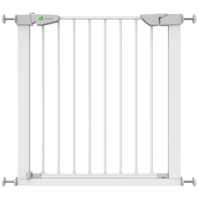 Barriere de Securite porte et escalier 75-84cm blanc pour animaux