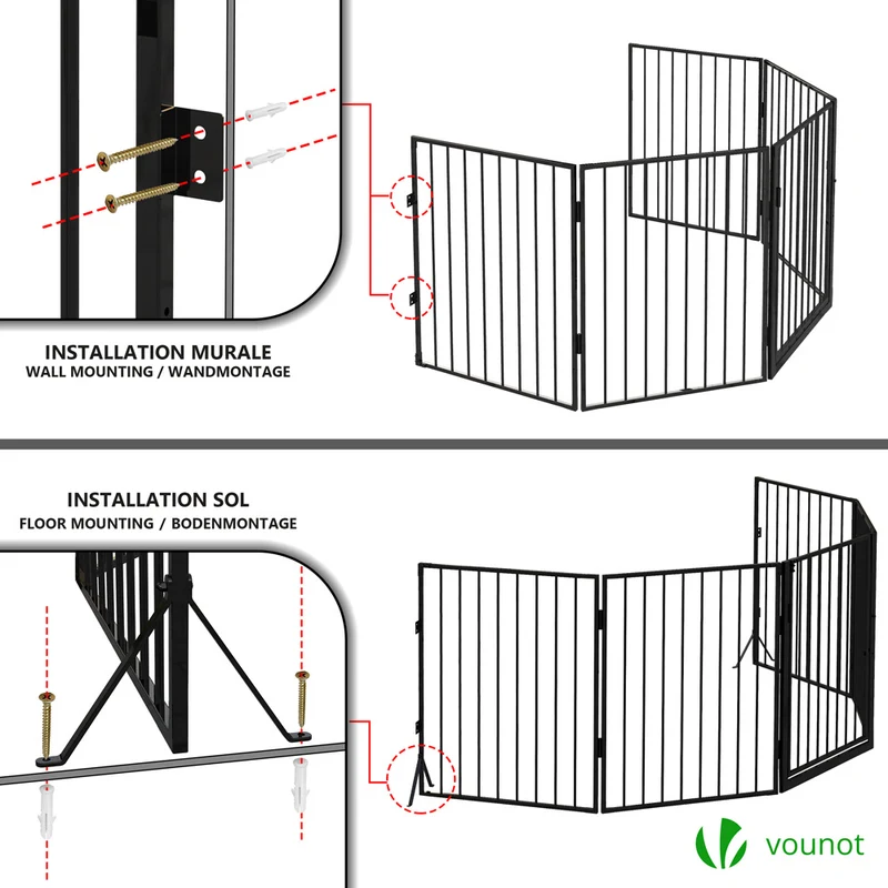 Barriere de securite Grande Version 3M 5 Panneaux noire
