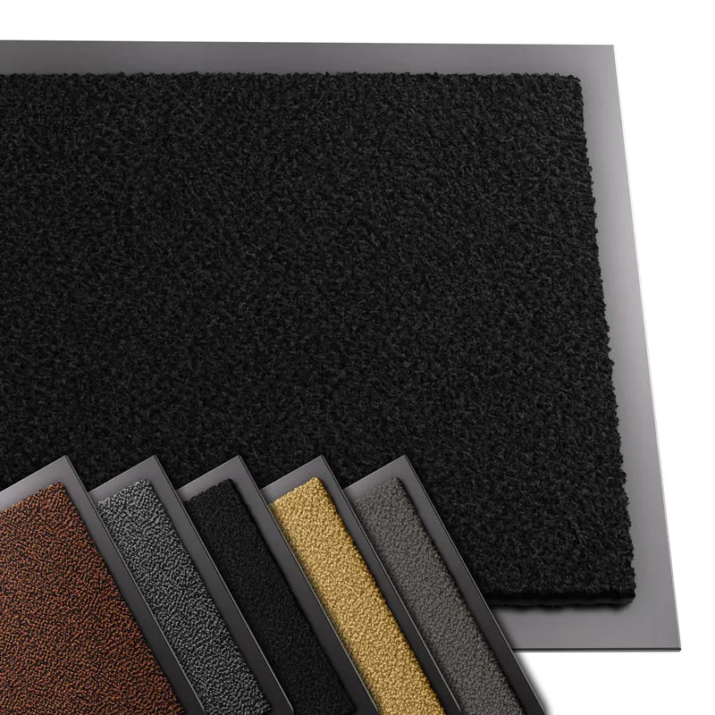 Tapis de porte paillasson 40x60cm Noir
