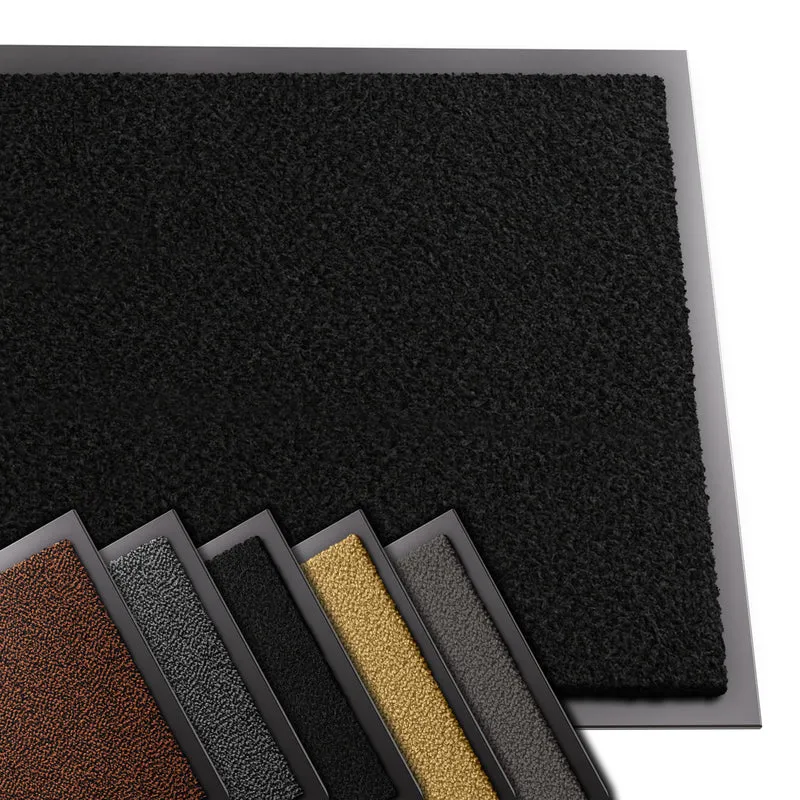Tapis de porte paillasson 60x90cm Noir