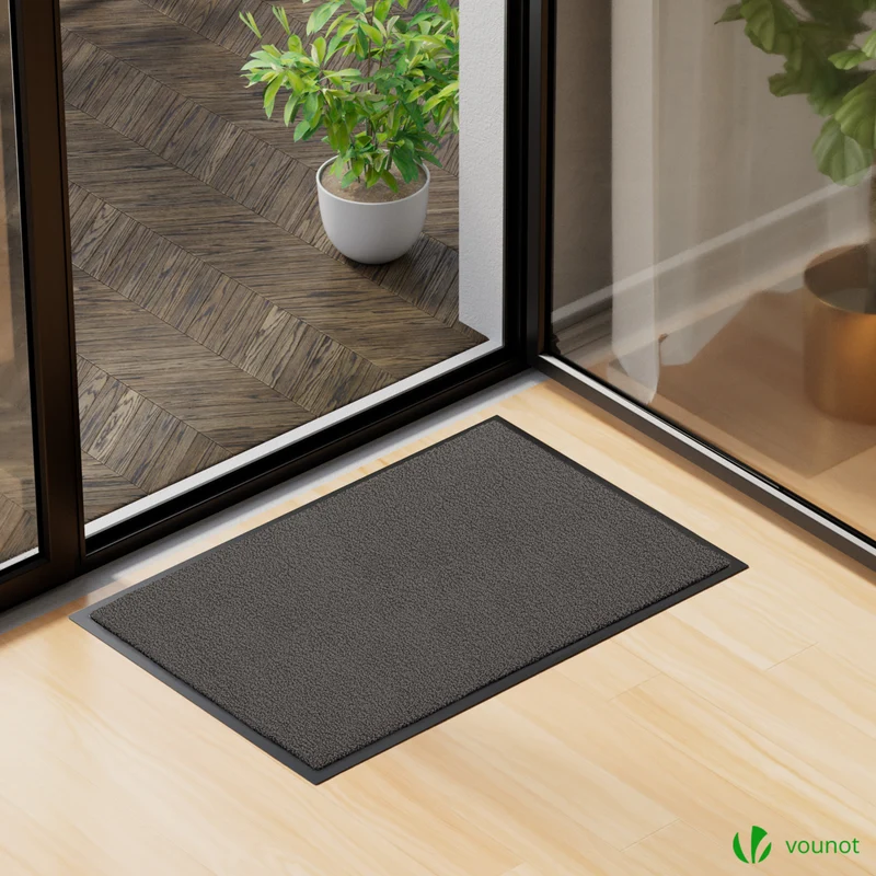 Tapis de porte paillasson 60x90cm Anthracite