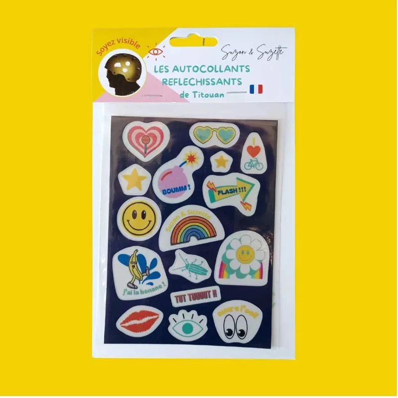 stickers autocollants réfléchissants Titouan Suzon et Suzette