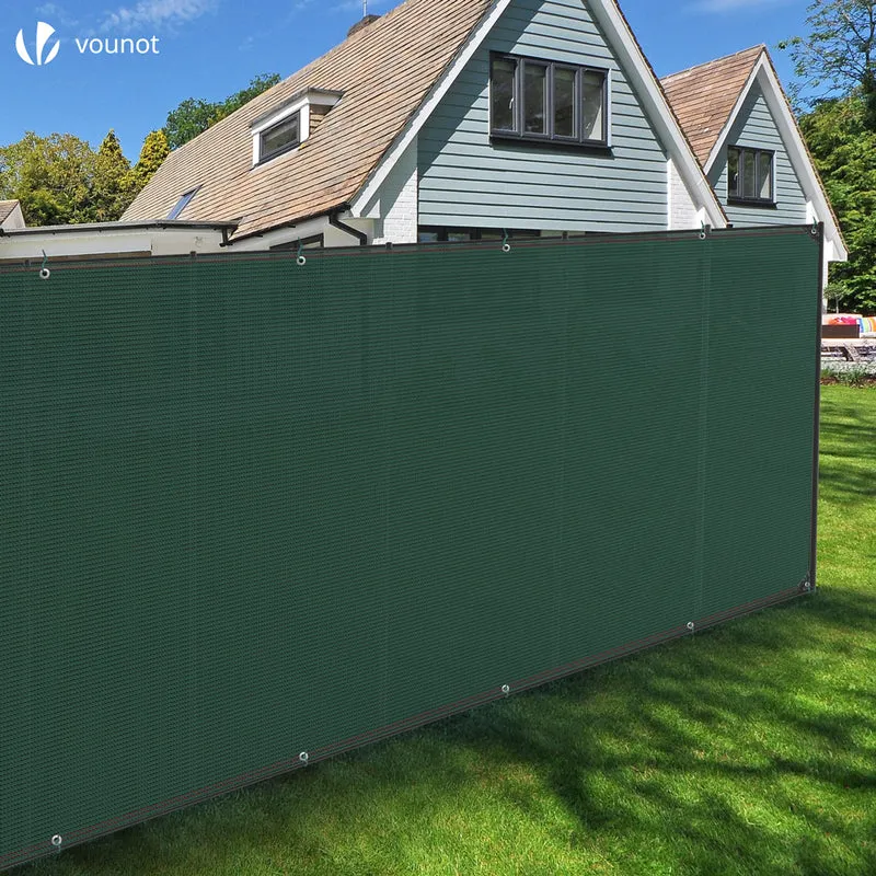 Brise vue occultant en HDPE 230g/m² 1.8x10m avec attaches de fixation vert