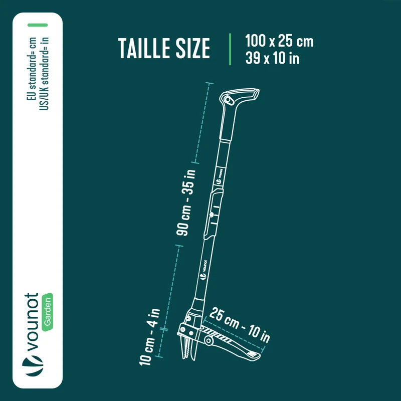 Desherbeur manuel Extracteur de mauvaises herbes longue manche 100 cm