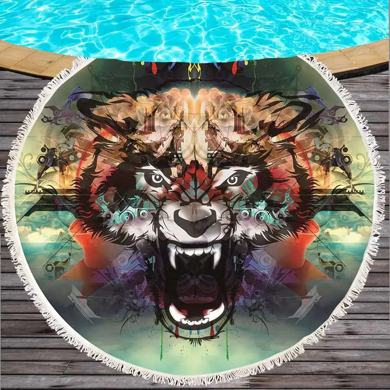 Serviette de Plage Colorée FEATHRA