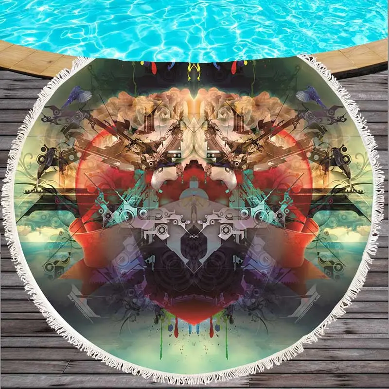Serviette de Plage Colorée FEATHRA