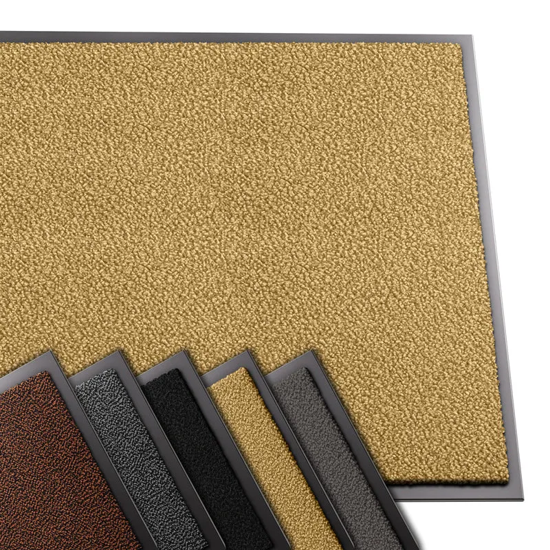 Tapis de porte paillasson 90x120cm Beige