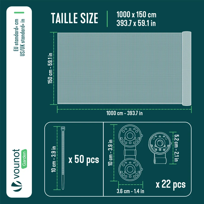 Brise vue occultant en HDPE 90g/m² 1.5x10m avec attaches de fixation anthracite