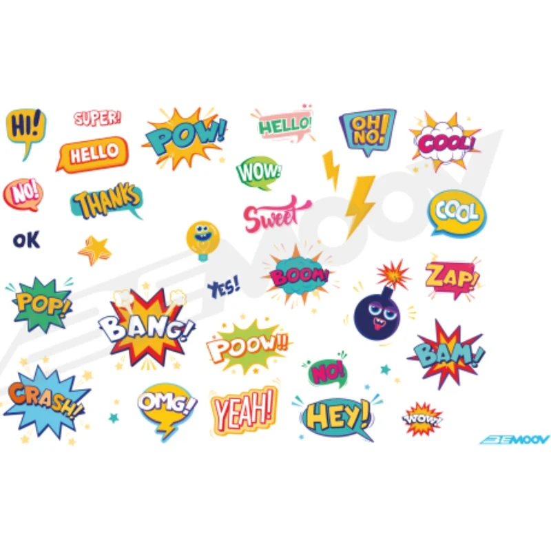 Stickers autocollants pour vélo enfant Bemoov