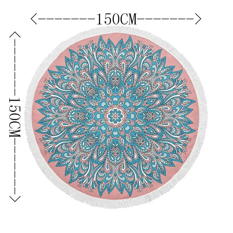 Serviette Plage Ronde Imprimée SOLARIA