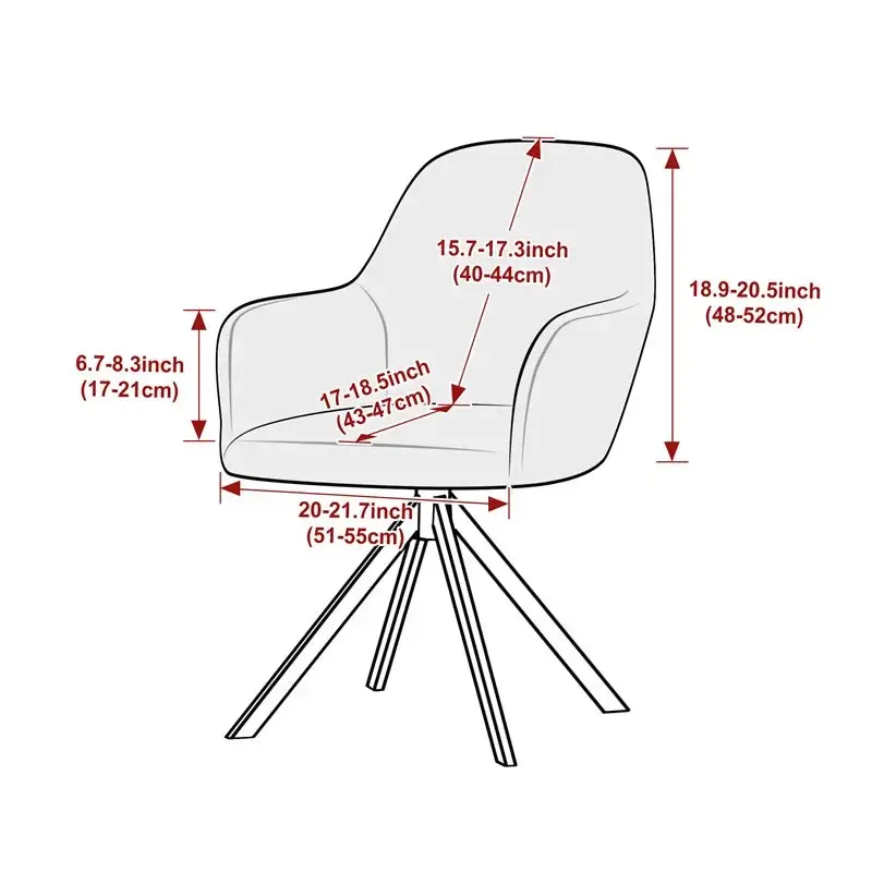 Housse fauteuil scandinave LORENCIA