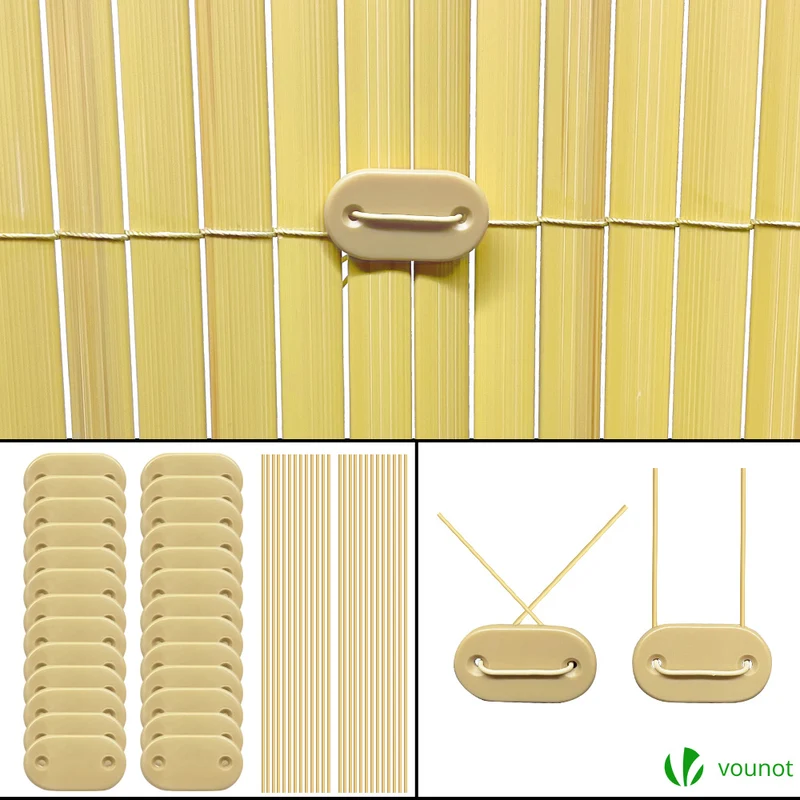 Canisse PVC brise vue ultra renforce avec attaches de fixation 100x300cm beige