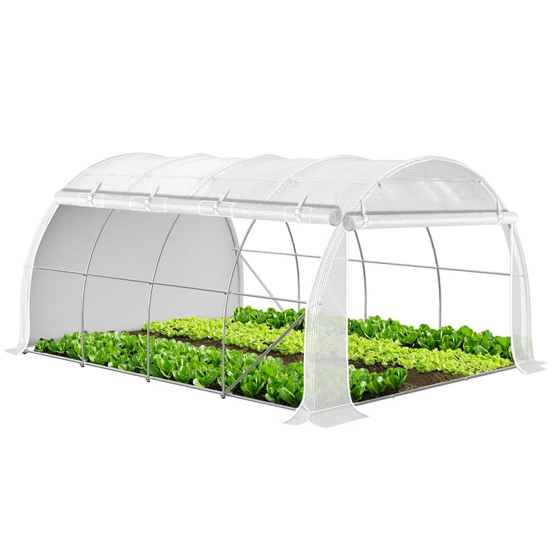 Serre de jardin Toute Saison 12m2 avec portes laterales