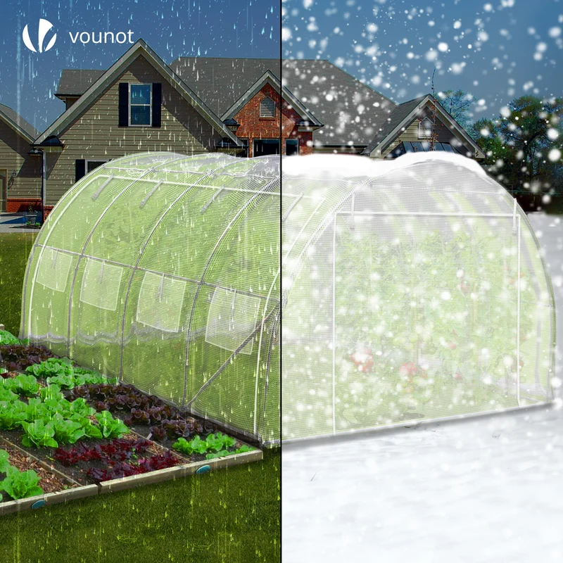 Serre de jardin Toute Saison 12m2 avec portes laterales
