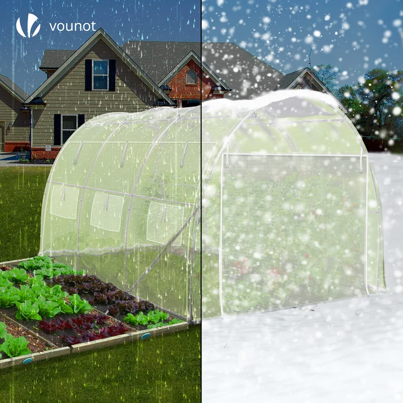 Serre de jardin Toute Saison 9m2 avec portes laterales
