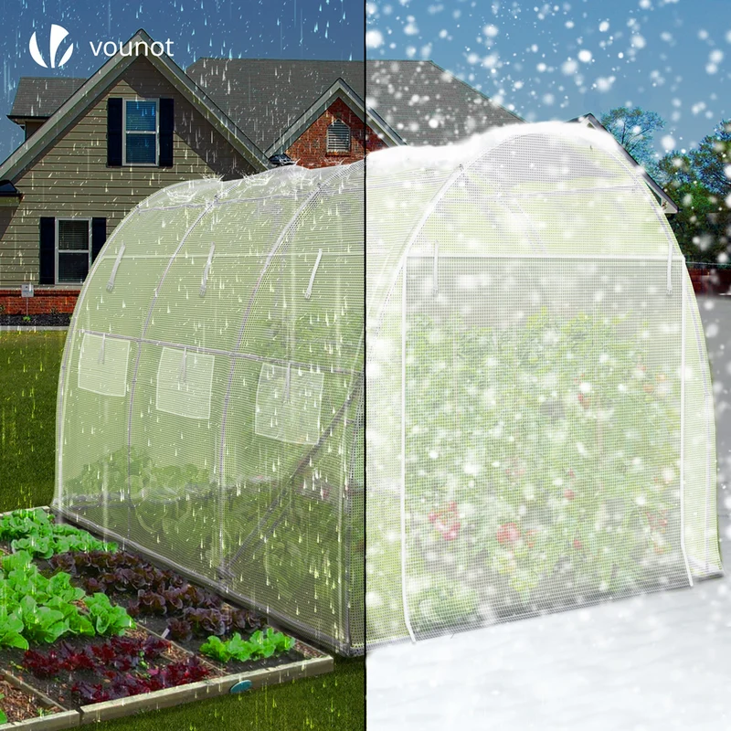 Serre de jardin Toute Saison 6m2 avec portes laterales