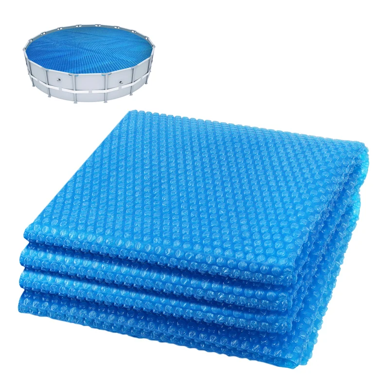 Bache a bulle piscine 120 microns ronde decoupable Ø366cm bleu