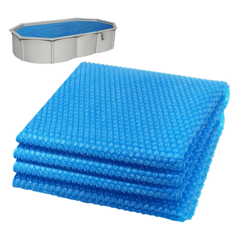 Bache a bulle piscine 120 microns rectangulaire decoupable 700x400cm bleu