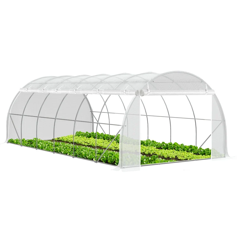 Serre de jardin Toute Saison 18m2 avec portes laterales
