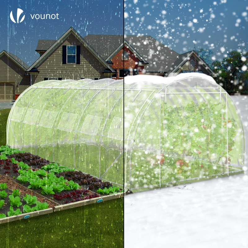 Serre de jardin Toute Saison 18m2 avec portes laterales