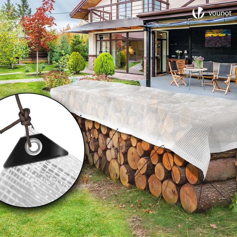 Bâche de Protection en Polyéthylène resistant et impermeable 180g/m² blanche 4x6m