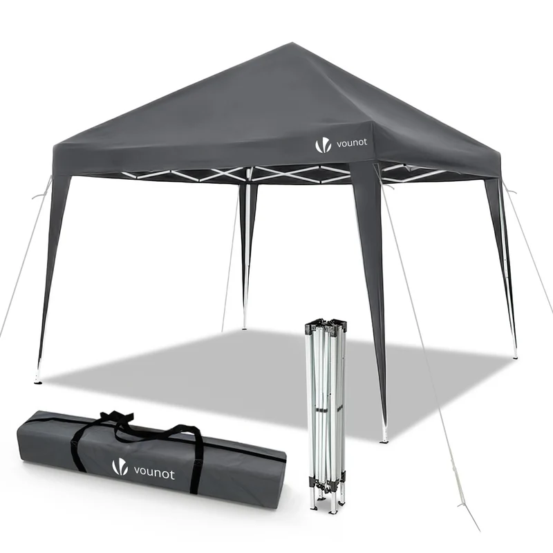 Tonnelle de jardin 3x3m pliable Grise avec sac de transport