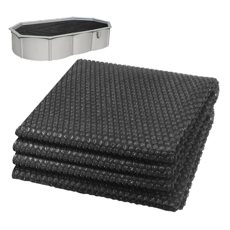 Bache a bulle piscine 120 microns rectangulaire decoupable 300x200cm noir