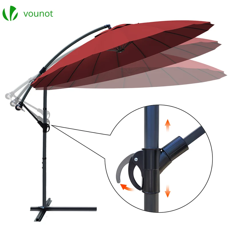 Parasol deporte 3M Shanghai avec housse de protection rouge