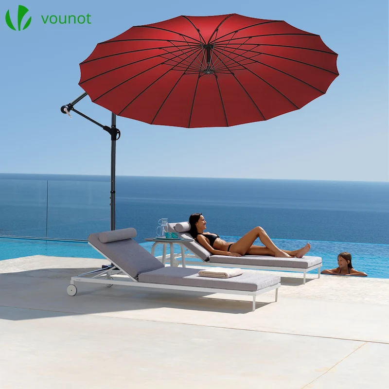 Parasol deporte 3M Shanghai avec housse de protection rouge