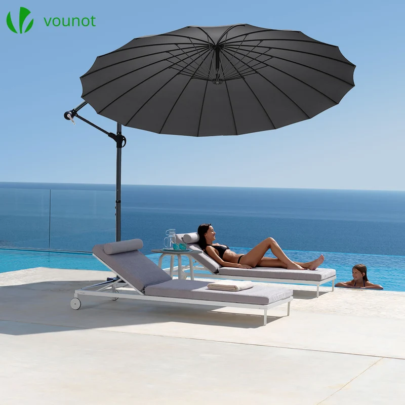 Parasol deporte 3M Shanghai avec housse de protection gris